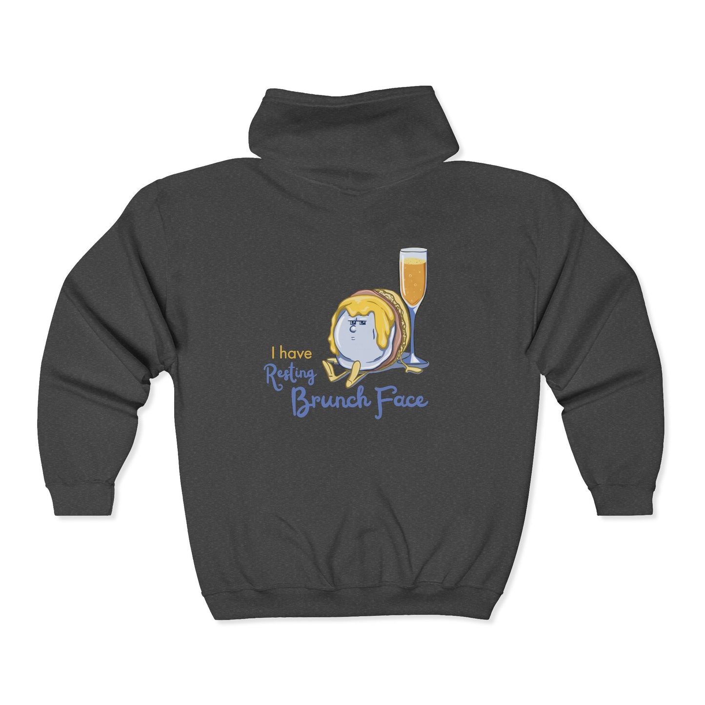 "I Have Resting Brunch Face" Unisex Heavy Blend™ Full Zip Hooded Sweatshirt