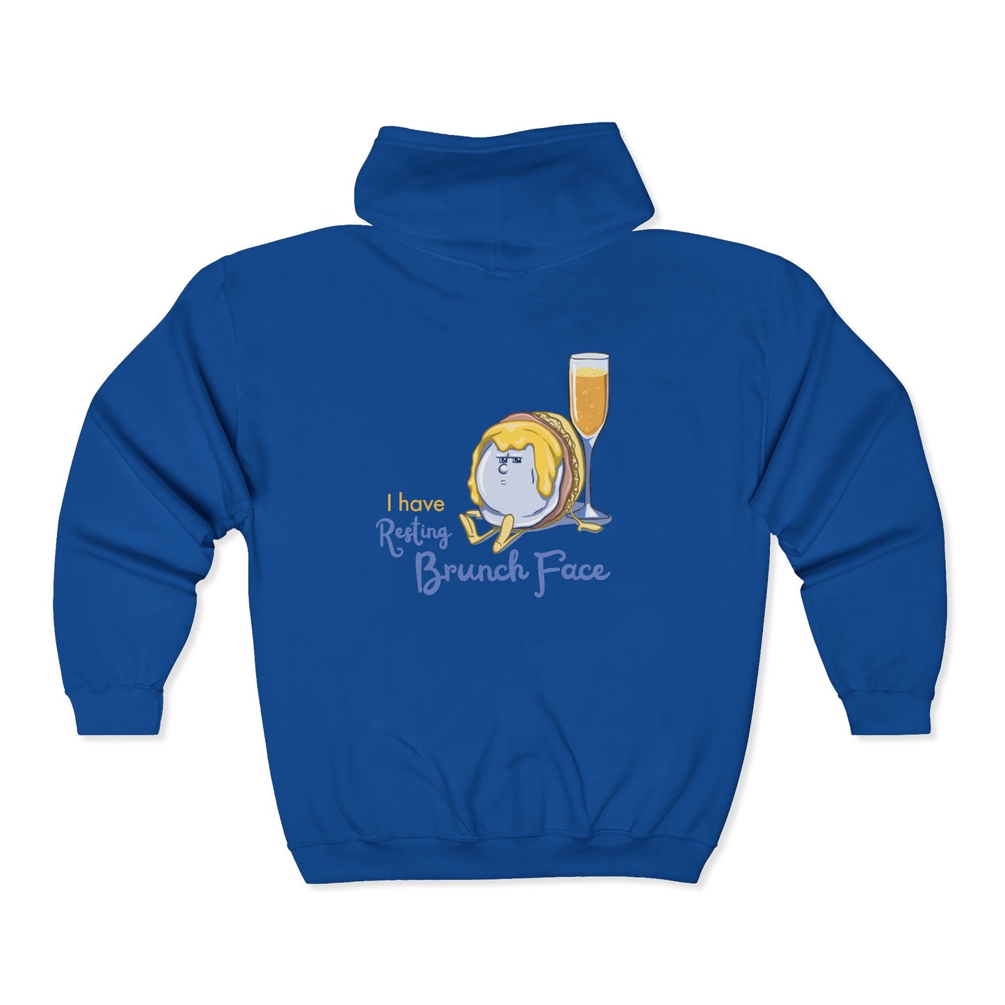 "I Have Resting Brunch Face" Unisex Heavy Blend™ Full Zip Hooded Sweatshirt