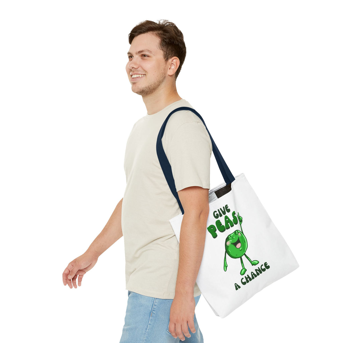 "Give Peas a Chance" Tote Bag