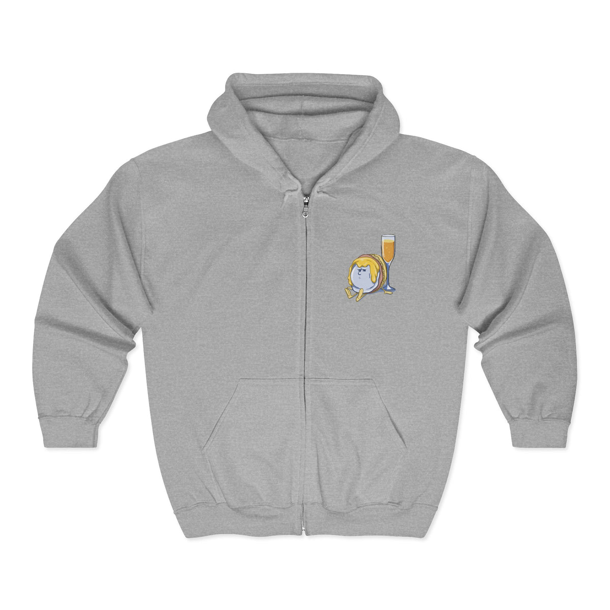 "I Have Resting Brunch Face" Unisex Heavy Blend™ Full Zip Hooded Sweatshirt