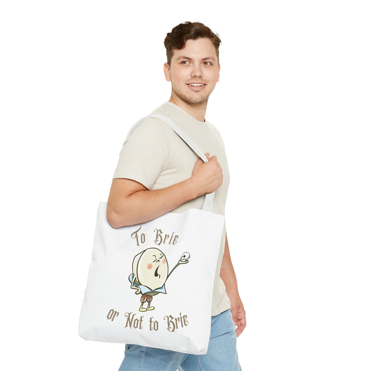 "To Brie or Not to Brie" Tote Bag