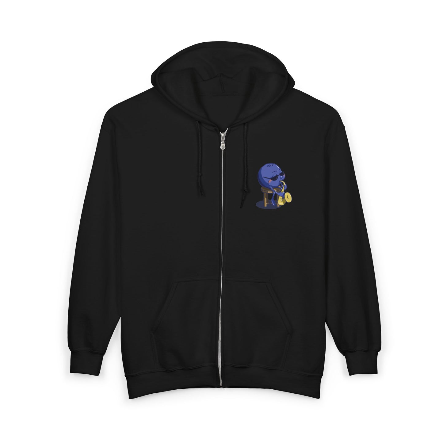 "Blues Berry" Unisex Heavy Blend™ Full Zip Hooded Sweatshirt