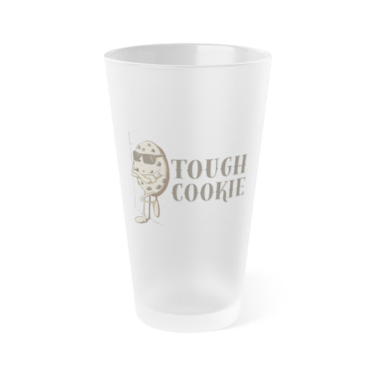 "Tough Cookie" Frosted Pint Glass