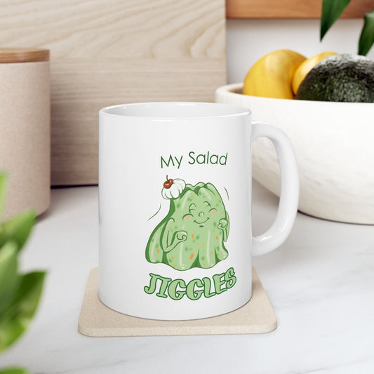 "My Salad Jiggles" Ceramic Mug